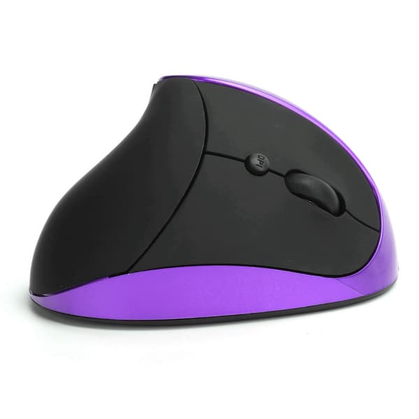 Trådløs Ergonomisk Vertikal Mus 3. Gen Højrehånds Greb Kontor Gaming Computermus Lilla