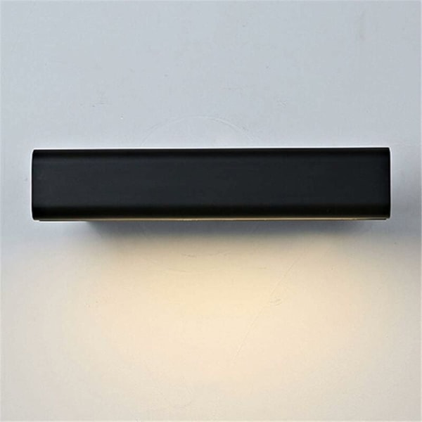 Musta kytkimellä pieni 22cm lämmin valo pohjoismainen minimalistinen LED yöpöytävalaisin 360 astetta kääntyvä, sisä- ja ulkokäyttöön