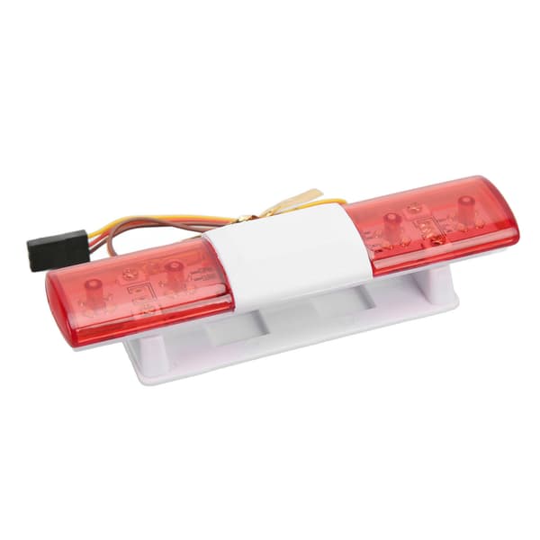 RC Poliisin LED-varoitussvalo 4 tilaa Simulaatiosuunnittelu 1/8 1/10 RC-autoille Punainen