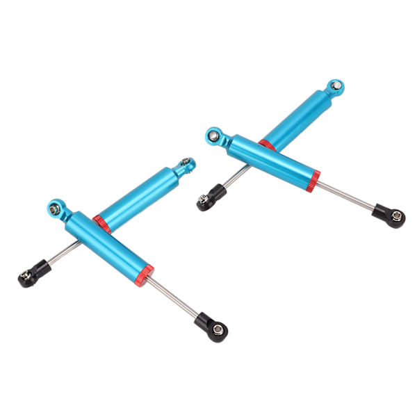 4 stk. RC Bil Støddæmper Aluminiumlegering Oliedæmper til 1/10 Simulation Klatrebil 110mm Blå