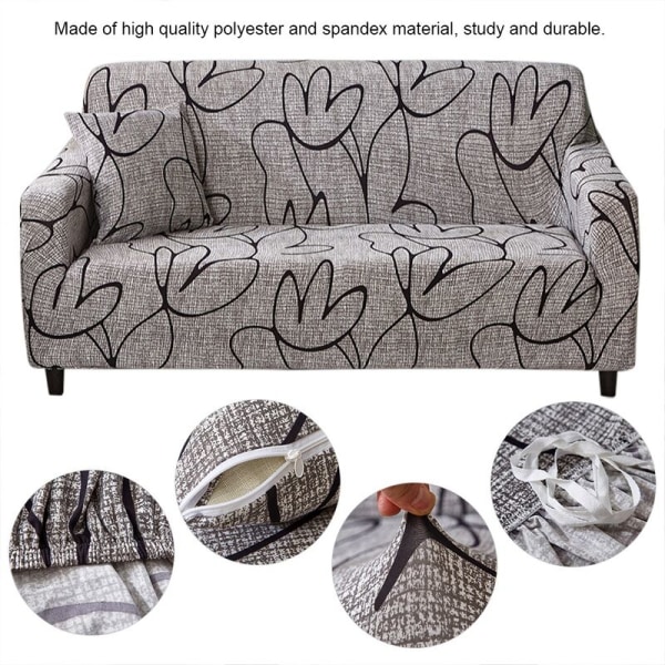 Cover set Sohvansuoja vedenpitävä elastinen pölytiivis sohvan cover sohvan cover tyyny sohva mattosuoja 180-235cm