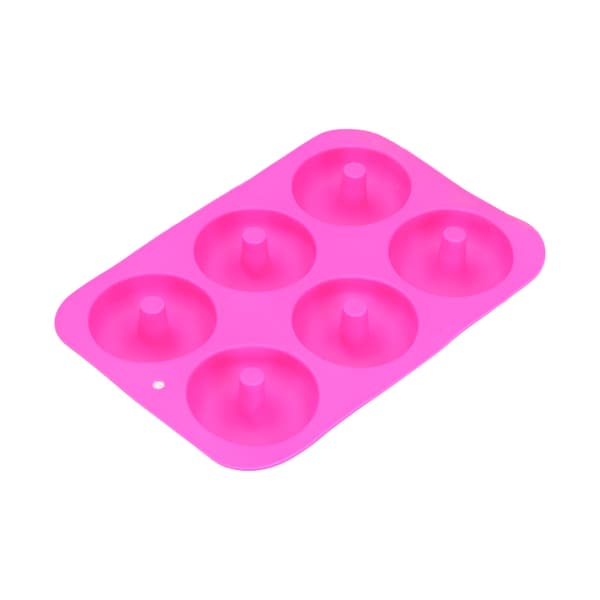 Silikon Non-Stick Munk Bakform 6 Fack Form för DIY Bakningsentusiaster