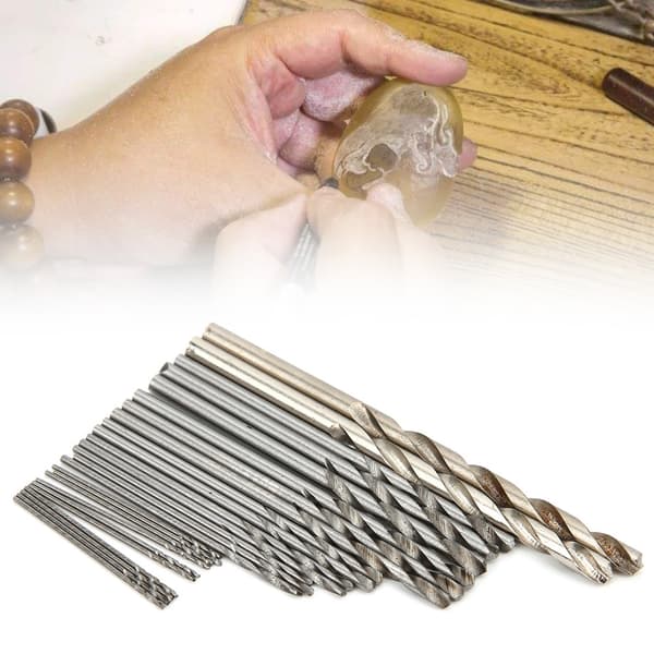 25 stk. Borbitssett i aluminiumslegering, erstatningstilbehør for hånddrill
