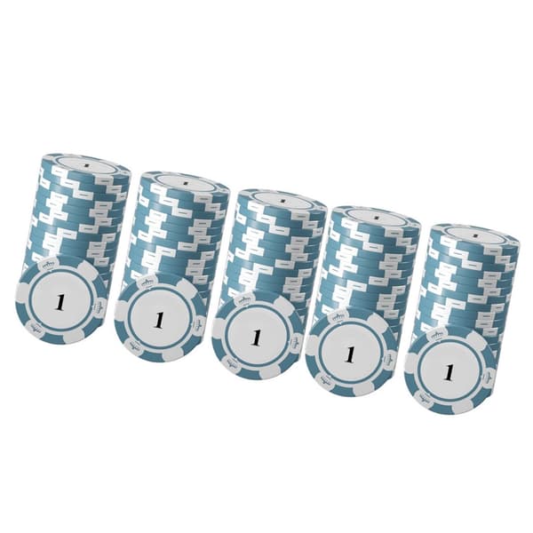 20 st Pokerchips Set Tydlig Utskrift Stora Siffror Professionella Spelräkningsbrickor för Brädspel
