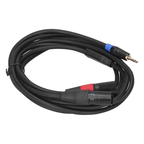 3,5 mm Stereo Han til Dobbelt 2 XLR Han Audio Converter Adapter Kabel 3M