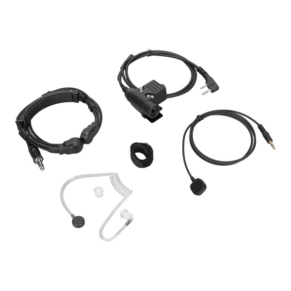 Kenwood TK3107 U94 PTT Fingermikrofon 7,1 mm Infällbart Halsmikrofon Headset