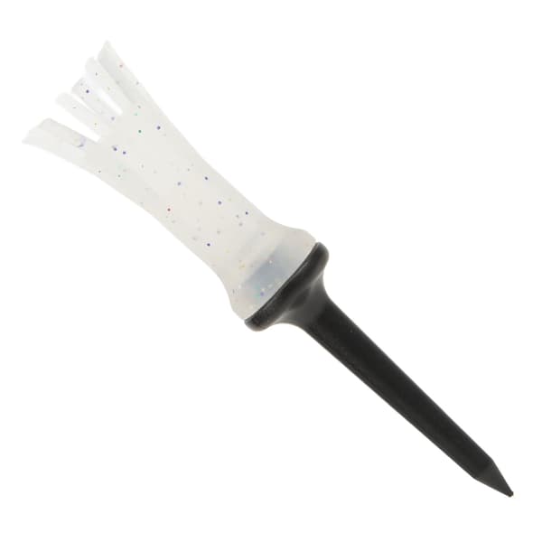 Blød elastisk 8-klo golftees med lav modstand, plastikbold søm værktøj, transparent hvid