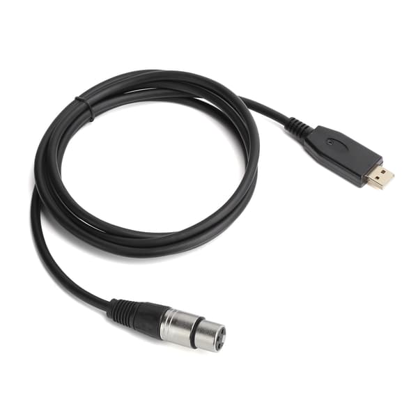 USB til XLR Hunn Mikrofonkabel 2m Datamaskin Mikrofon Koblingsledning