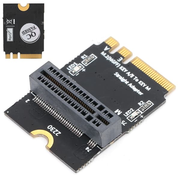 NVME SSD til M2 Key AE Vertikal Adapterkort 2280 Netværkskonverter