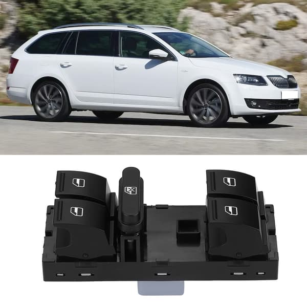 Elektrisk hovedvindusbryter for Skoda Fabia Octavia SuperB 1Z0 959 858B