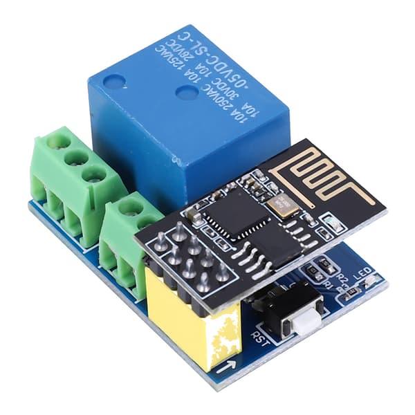 ESP8266 ESP01S Relæmodul 5V DC Elektrisk Kontrolenhed Tilbehør