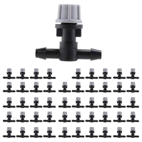50X Spray Vatten Dimma Dimmunstycke Trädgårds Vattenkylsystem Växthus Växter Spray Sprinkler-Bra GrayBlack