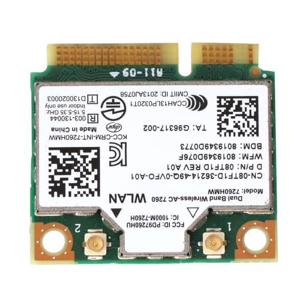 Intel 7260 AC Dell 7260HMW Mini PCIE Trådløst Wifi-kort Dual Band Bluetooth 4.0 Netværksmodul