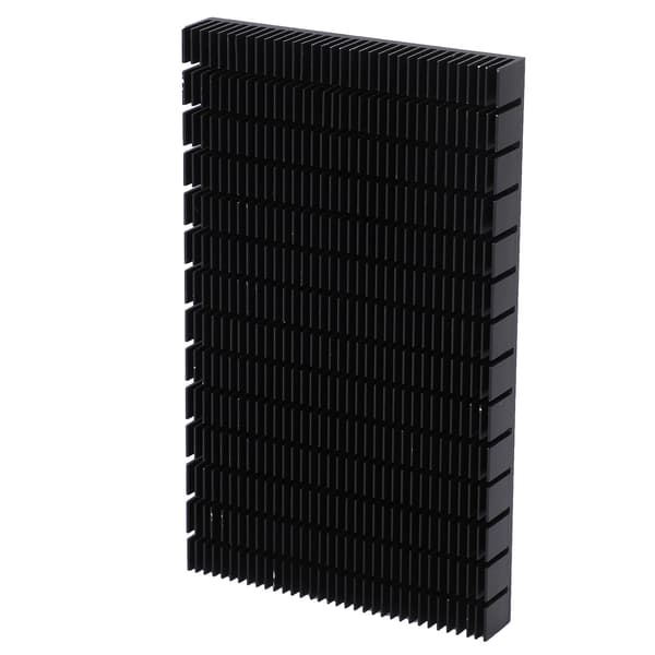 Aluminium Sort Køleplade Køler Radiator Board Strømforsyning Kølemodul