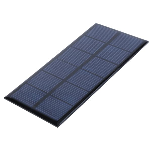 1W 3V Bærbar Krystallinsk Silicium Solcellepanel Udendørs til DIY Strømladerforsyning