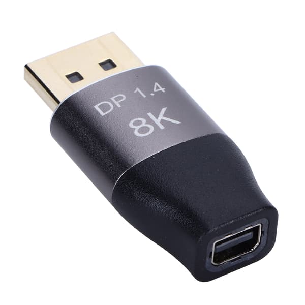 Mini DP til DP Adapter 8K 60Hz 2-vejs gensidig HD-konvertering Computer Skærmforsyning