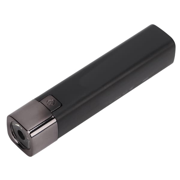 Ladattava Superkirkas Mini USB Taskulamppu Varavirtalähde Ulkoiluun Musta