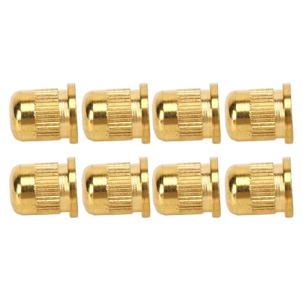 8PCS Gitarrsträngshylsa Legering Kompakt Bas Genom Kroppsspänne för Ersättning Gyllene