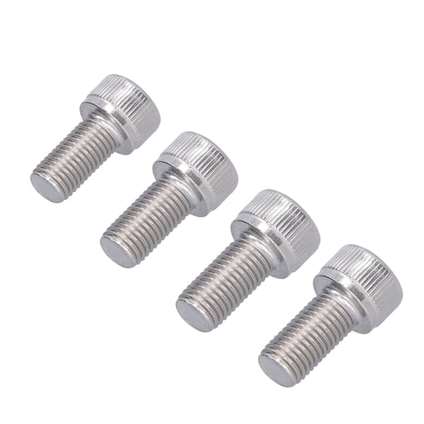 4 stk. M10x20 A2 Rustfrit Stål Sekskantbolt Socket Cap Skrue 1,25 mm Fin Stigning Fastgørelseshardware