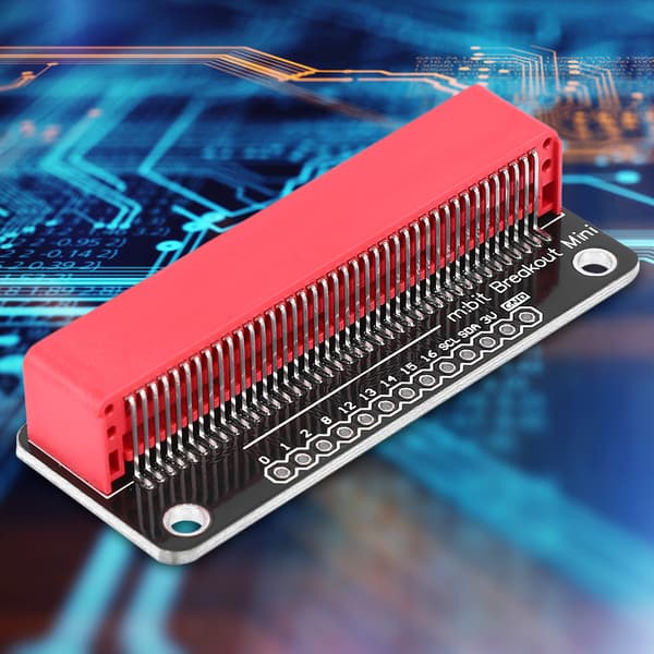 Guldpläterad förlängningskort 2.54mm Pin Röd MINI Microbit Komponenter Delar