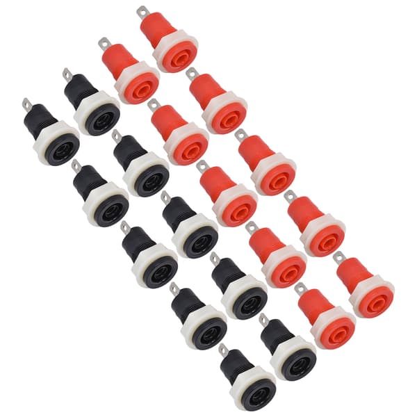 10 Par Sikkerheds Bindingsstolpe Messing Svejsning Terminal 4mm Bananstikforbindelse 1KV 32A