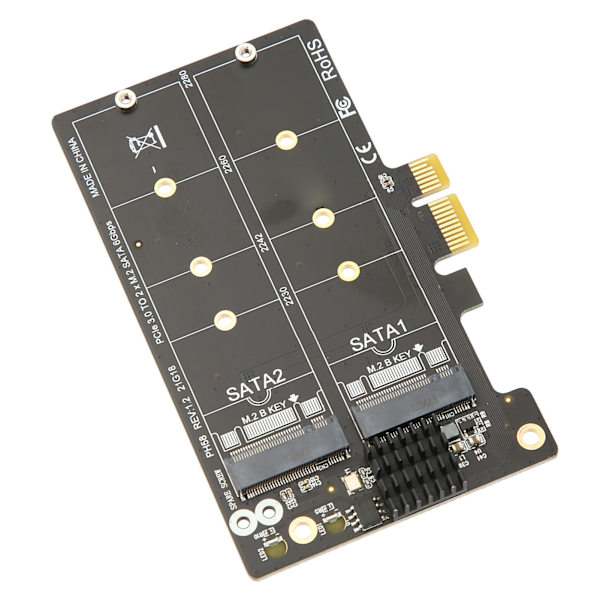 M2 SATA - PCIE Dual Disk Array -sovitinkortti vakaalla siirrolla ja laajennuksella
