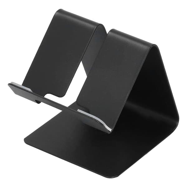 Letvægts Bærbar Bordtelefonholder i Aluminiumlegering til Mobiltelefoner Tablets Sort