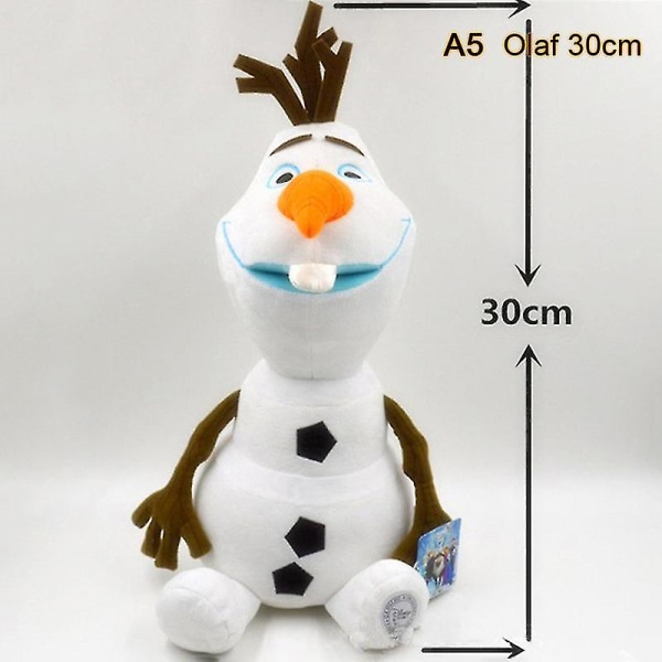 1 st 30/40/46/50 cm Frozen Anna Elsa Olaf Dockor Snow Queen Princess Stuffed Plysch Olaf 30cm