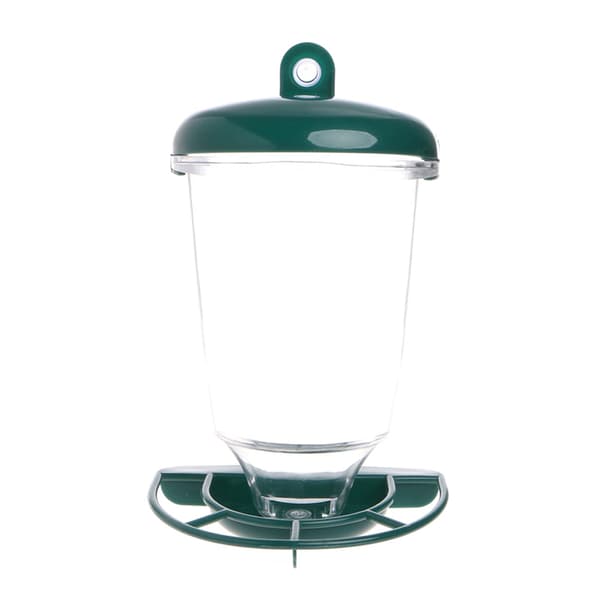 Transparent automatisk fuglefoder med sugekopper