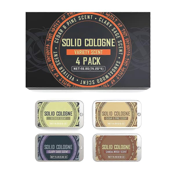 Men's Solid Perfume Set - Fresh Elegant Long-Lasting Natural Scent, Portable Travel-Friendly Solid Cologne for Daily Use, Office & Outdoor, Non-Greasy B B 1PCS