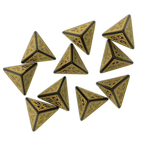 10 st Tärningsset Polyhedral Tärningar Rollspel RPG Spel Akryl DND Brädspel Tillbehör Tärning D4