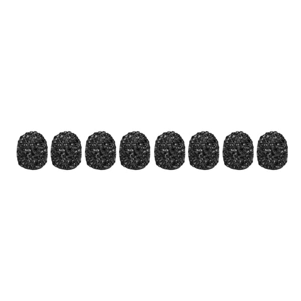 8 stk. Bil Dækventil Hætte Håndlavet Glitrende Rhinestone Universal Modifikation Sort