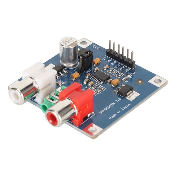 DAC Audio Decoder I2S Input 32 Bit 384KHz Modul med 3,5 mm Hovedtelefonudgang til Effektforstærker