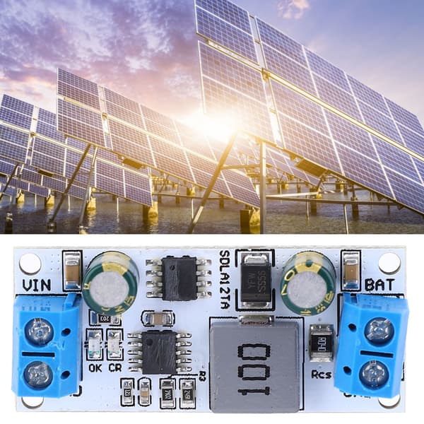 SDLA12Ta SDLA12TB MPPT Solcelle Oplader Controller Modul 12V 1-1000AH Blybatteri Med Terminal
