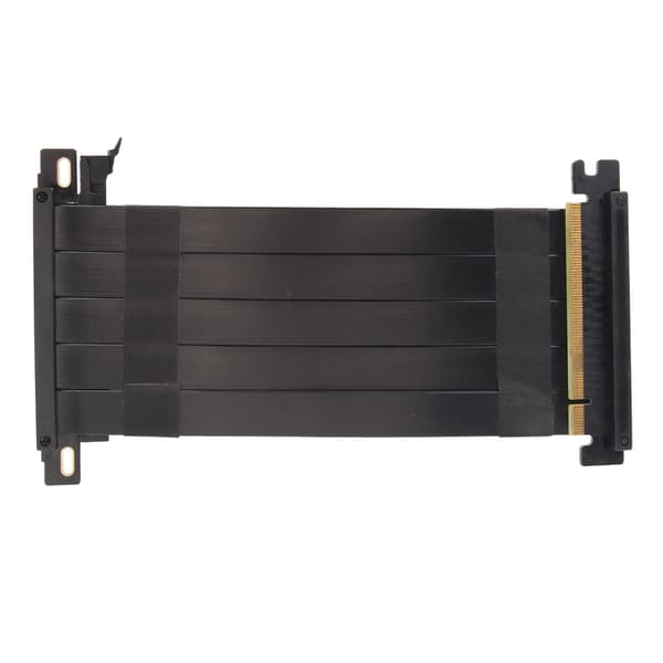 PCIE 4.0 X16 Riserkabel 180 Grader GPU Forlænger Høj Hastighed Fleksibel Dobbeltsidet til RTX 4090 RX 7900 XT Sort 20cm 7.9in