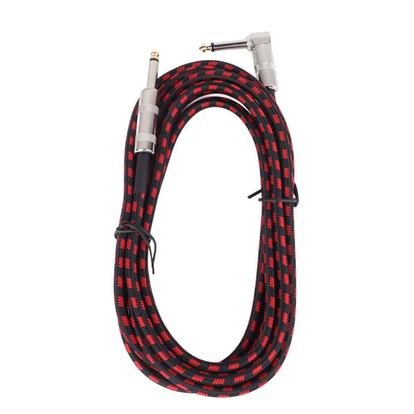 Guitar Instrumentkabel Støjfrit Retvinklet til Lige Audio Interconnect Kabel til Elektrisk Mandolin Bas 6M