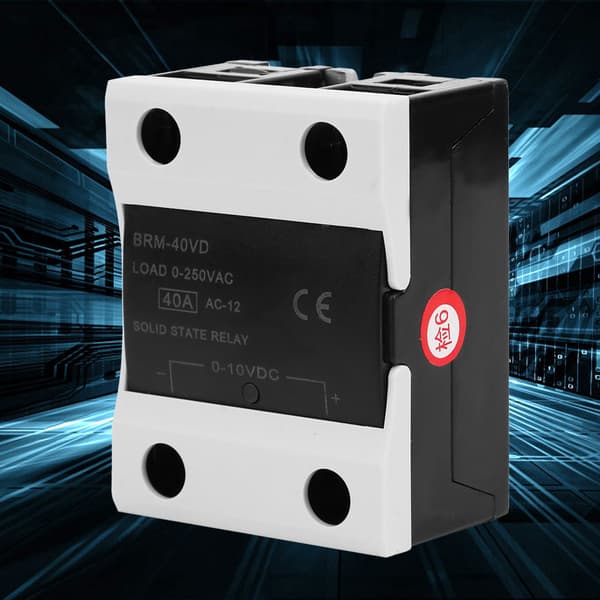 BERM BRM-40VD Solid State Relæ 40A DC 0-10V AC 0-250V Flammehæmmende