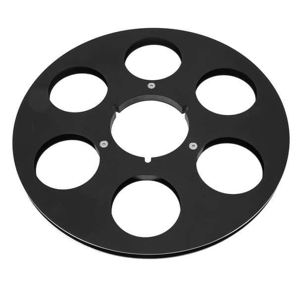 1 4 10,5 tommer aluminiumslegering Universal Open Reel Take Up Spool til Maxell Zonal Studer Nagra Sort 6 Huller