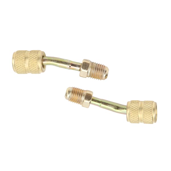 2 stk. Universell Lade Vakuumport Adapter R410A 1 4 til 5 16 Konverter for Mini Split AC