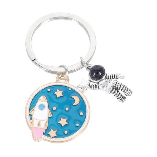1 st Astronaut nyckelring dekorativ emalj nyckelring