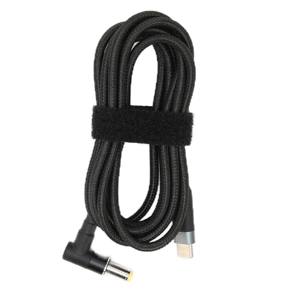 Bærbar opladerkabel DC strømstik konverterkabel TypeC PD opladerkabel (1,5m)