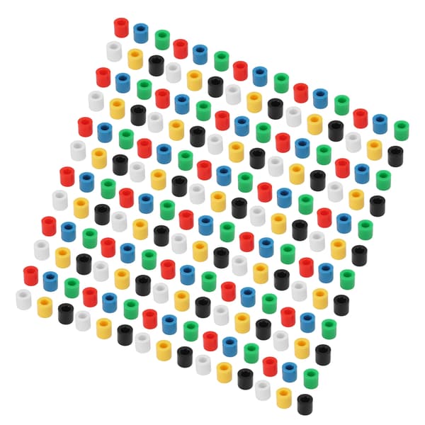 180 stk. Breadboard Trykknap Dæksel ABS Plast Tact Switch Hat Sæt 6 Farver Rund Udskiftning