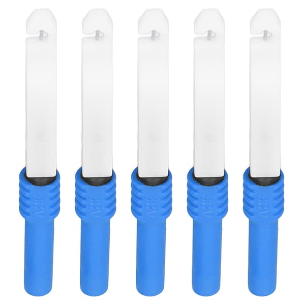 5 st testprobspiercingnål 0,7 mm med hölje testtillbehörssats för multimeterblå