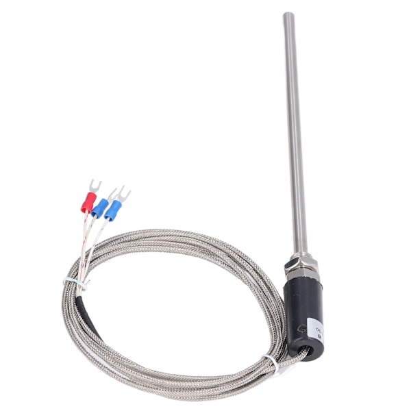 PT100 Termoelementprobe Temperatursensor Skjermet Ledning Transduser ‑200‑450℃ WZPT‑10