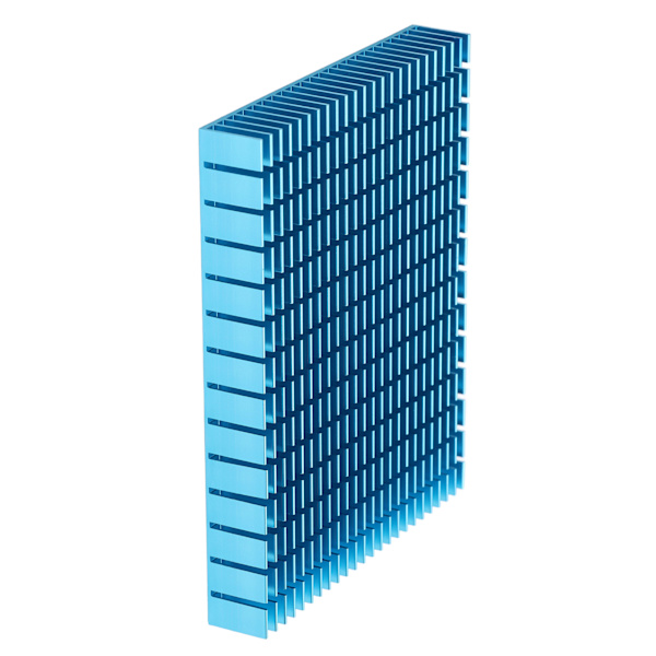 Aluminium Køleplade Køleradiator 150x120x20mm til CPU Forstærker PCB Sort