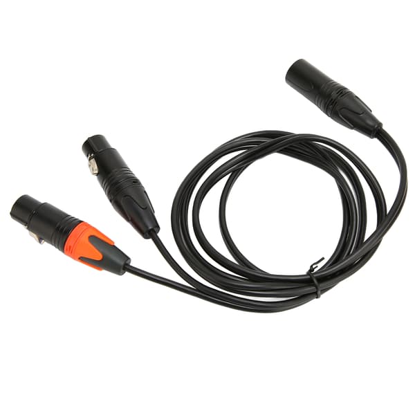 XLR Hann til Dobbel XLR Hunn Y Splitter Kabel for Mikrofonlydmikser Equalizer Orgel Forsteker