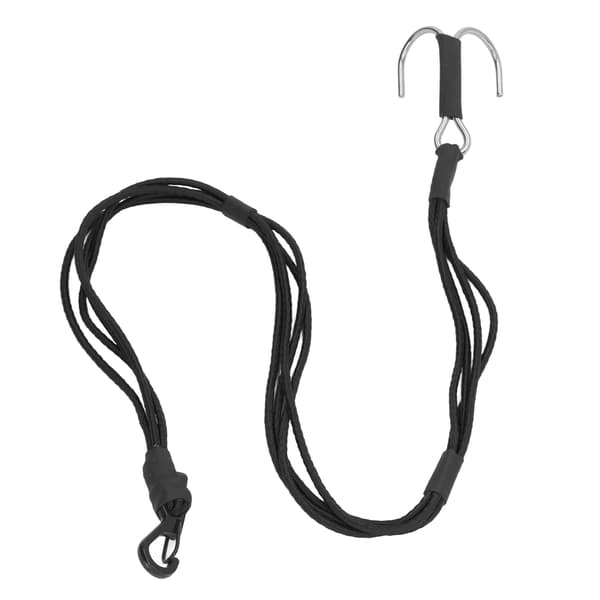 RC Crawler Kinetic Winch Strap Elastisk Rednings Træk Trailer Reb med Kroge til 1/10 1/8 Skala RC Bil Sort