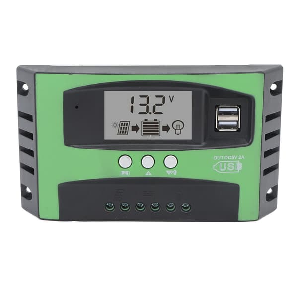MPPT Solar Charge Controller 12V 24V 10A Dobbelt USB-port til hjemmeindustriel kommerciel brug