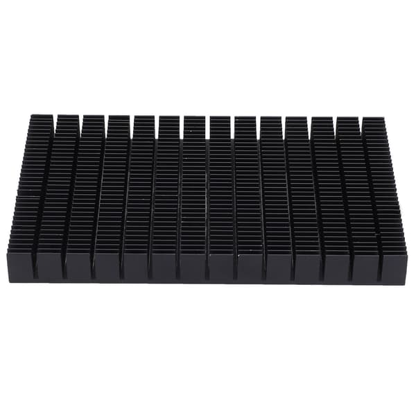 Aluminium Sort Køleplade Køler Radiator Board Strømforsyning Kølemodul