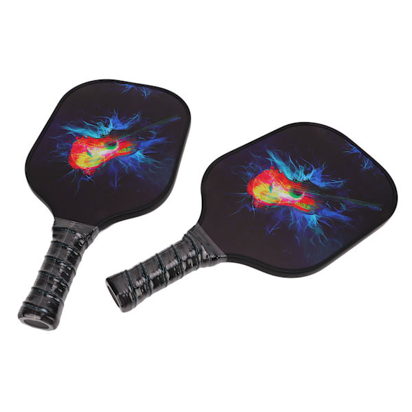Pickleball Set 2 Racketar 4 Bollar 1 Väska Glasfiber PP Utomhusträning